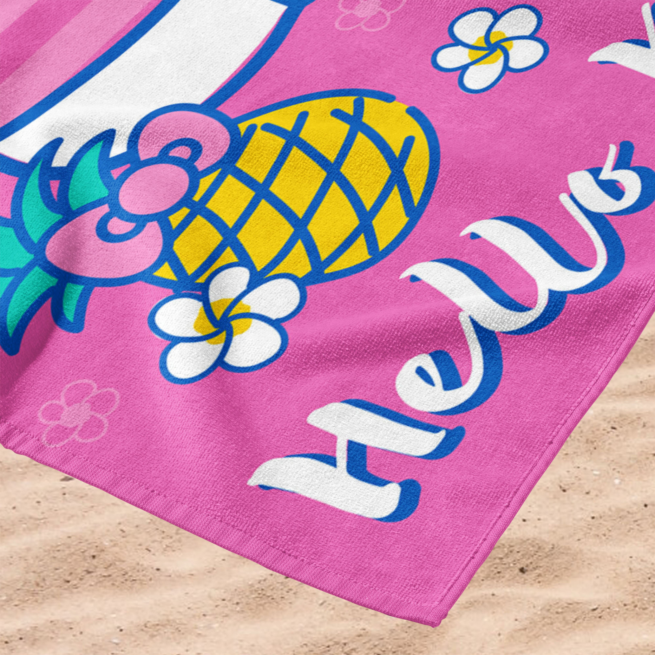 Hello Kitty Sanrio Vacay Kitty 30"x60" Microfiber Beach Towel